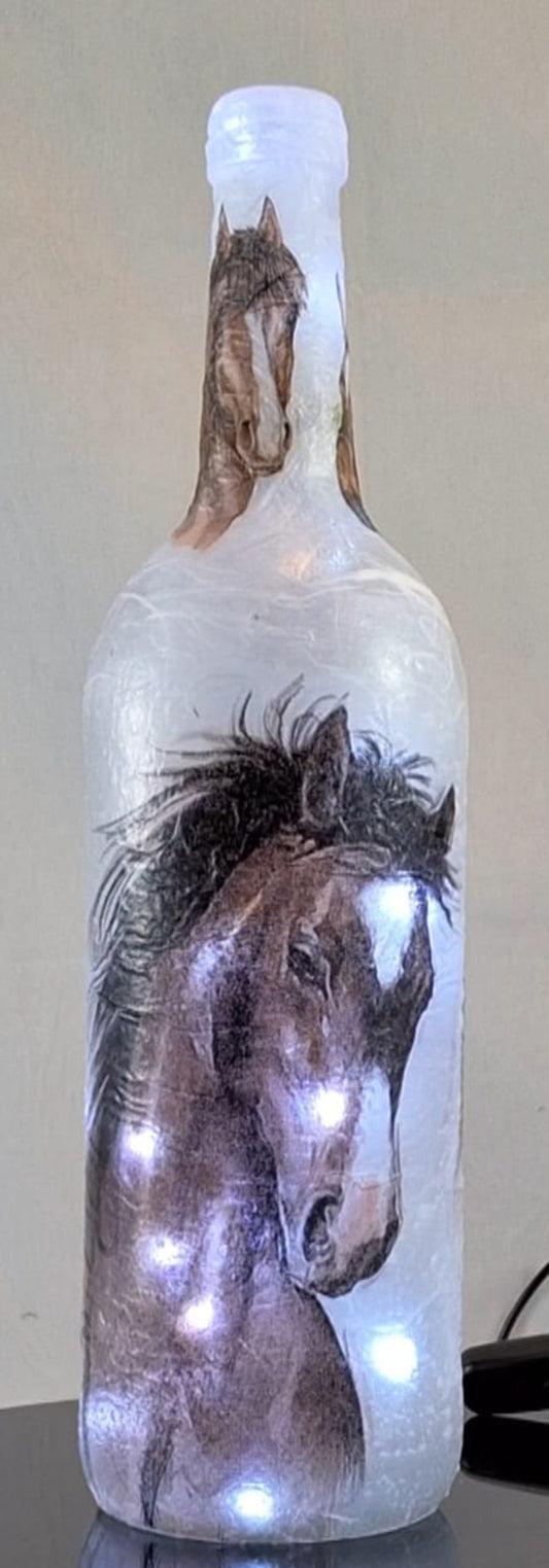 Dark Bay Horse - Hand Made Lamp